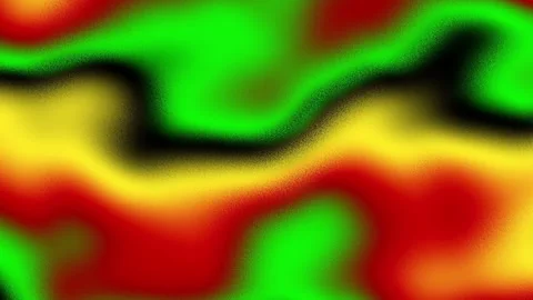 Abstract gradient liquid loop background featuring red, yellow, green colors Stock Footage 337352470