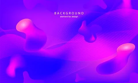 Abstract gradient liquid purple background. Bright design texture. Dynamic .. Illustrazione stock