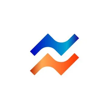 Abstract gradient logo template branding concept Stock Illustration
