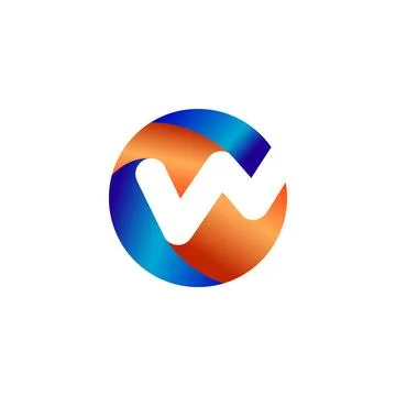 Abstract gradient logo template branding corporate Stock Illustration
