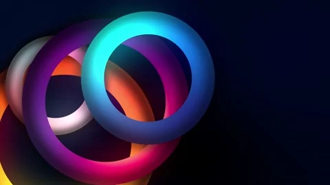 Abstract gradient loop background designed with trendy colors Stock Footage 237210390