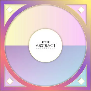 Abstract gradient minimal color design of geometric frame design background. Stock-Illustration