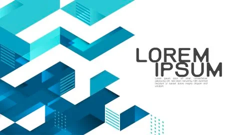 Abstract gradient mixed geometric template and modern overlapping on white. Stock Illustration