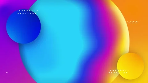 Abstract gradient motion background, with floating geometric, shapes and pu.. 스톡 동영상 347300525