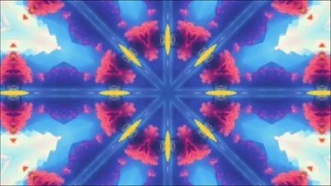 Abstract gradient motion shape pattern with red white yellow blue colors Stock Footage 245823942