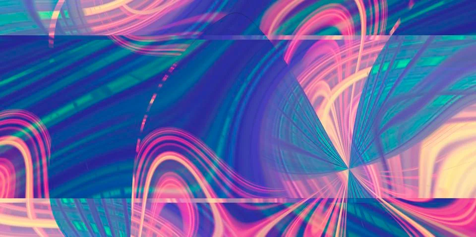 Abstract gradient multi-color background trend color 2020.  the flowing lines Illustrazione stock