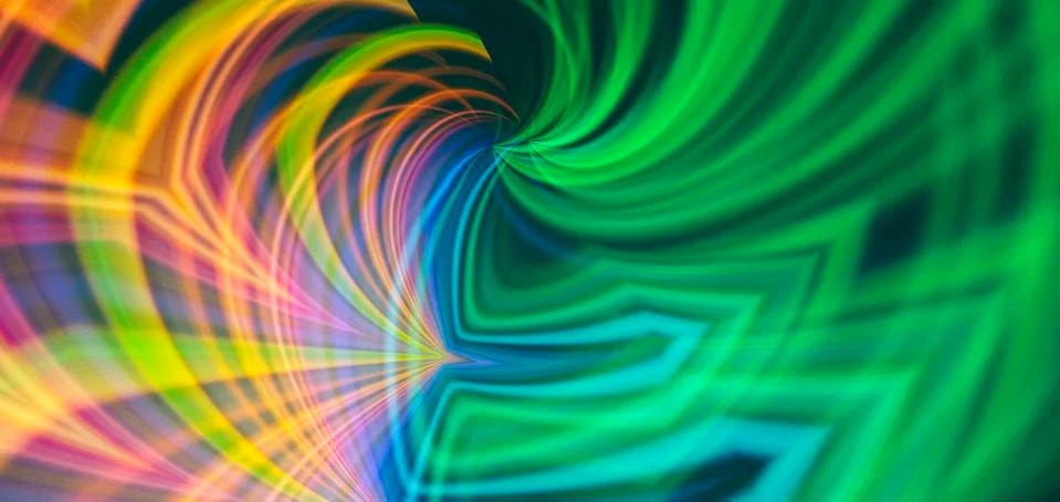 Abstract gradient multi-color background.  the flowing lines of the waves fil 스톡 일러스트