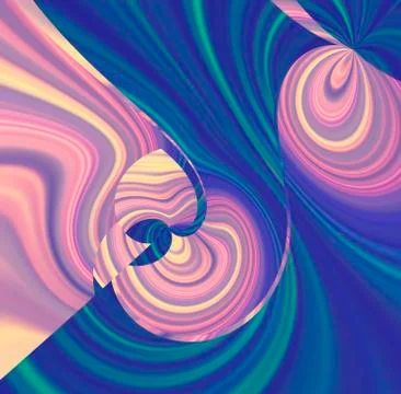 Abstract gradient multi-color background trend color 2020.  the flowing lines Stock Illustration