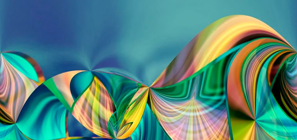 Abstract gradient multi-color background trend color 2020.  the flowing lines Illustrazione stock