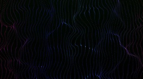 Abstract gradient multicolored wave background. Technology big data backgroun Stock Illustration