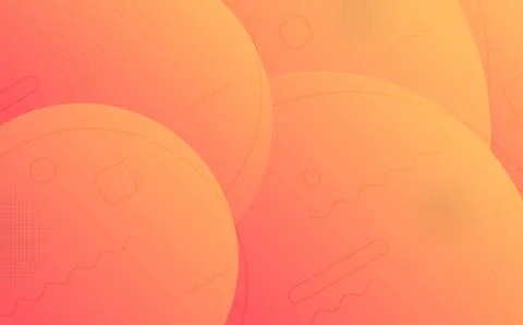 Abstract gradient orange color design with geometric pattern design decorat. Illustrazione stock
