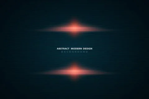 Abstract gradient orange luxury light on black template design background. Stock-Illustration