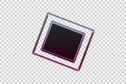 Abstract gradient with overlapping wavy ribbons in purple and white transparent Stock Illustration