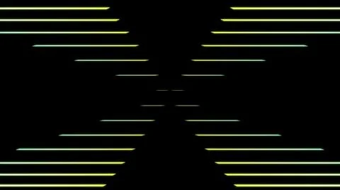 Abstract gradient parallel lines moving and creating an X letter. Design 스톡 일러스트