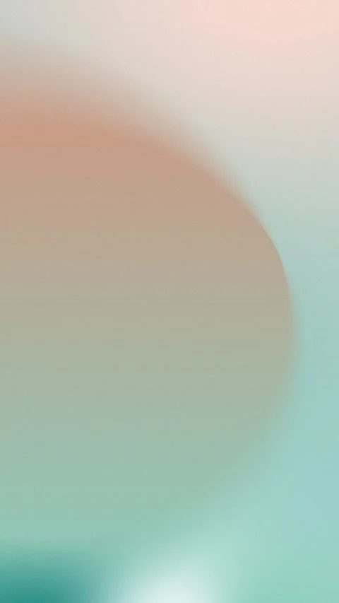 Abstract gradient with pastel pinks and teals creating smooth, circular Vídeo Stock 309701525