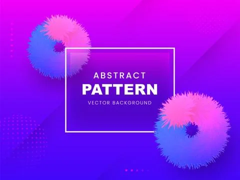 Abstract Gradient Pattern Background with Round Shape Fluffy. Stock Illustration