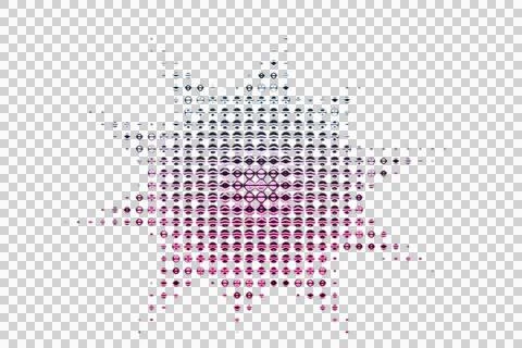 Abstract gradient pattern with overlapping geometric shapes in blue pink and イラスト素材