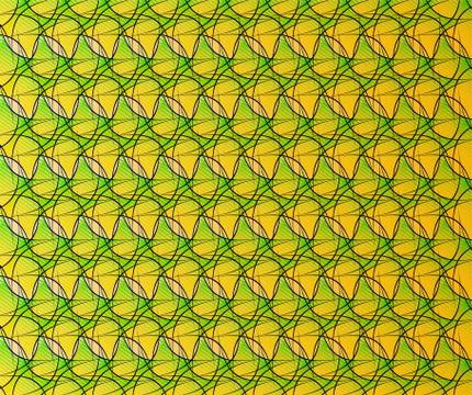 Abstract gradient pattern in yellow-green tones, with ornate lines Stock Illustration
