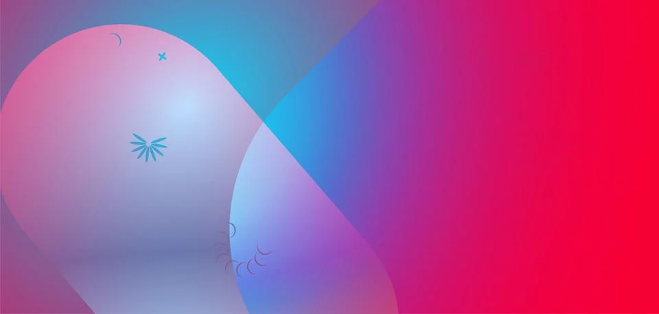 Abstract gradient poster background vector. style cover template with vibra.. Stock Illustration