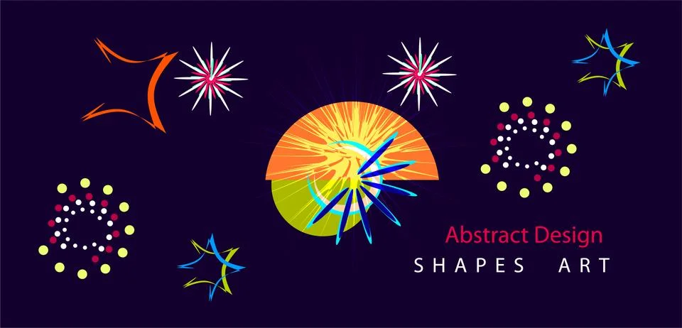 Abstract gradient poster background vector. style cover template with vibra.. Stock Illustration