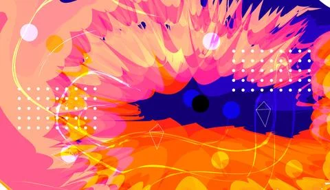 Abstract gradient poster background vector. style cover template with vibra.. Stock Illustration