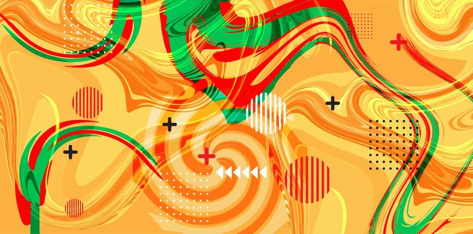 Abstract gradient poster background vector. style cover template with vibra.. Stock Illustration