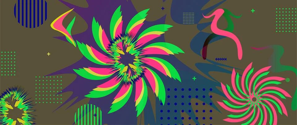 Abstract gradient poster background vector. style cover template with vibra.. Stock Illustration