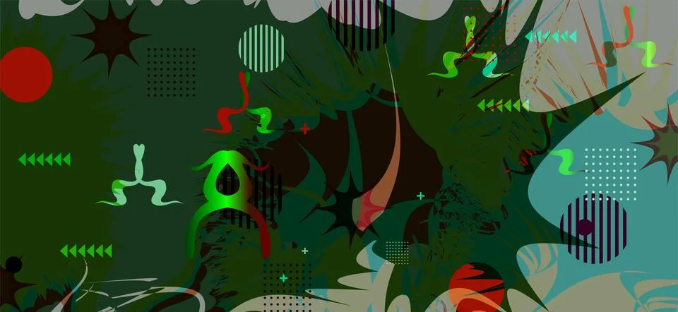 Abstract gradient poster background vector. style cover template with vibra.. Stock Illustration