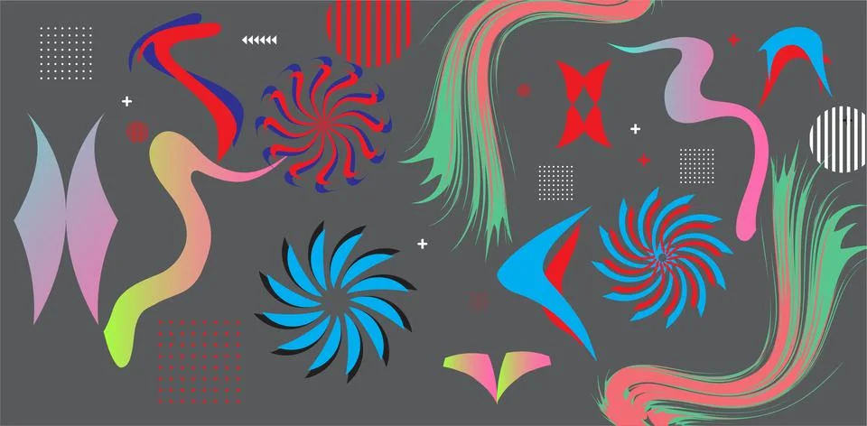 Abstract gradient poster background vector. style cover template with vibra.. Stock Illustration
