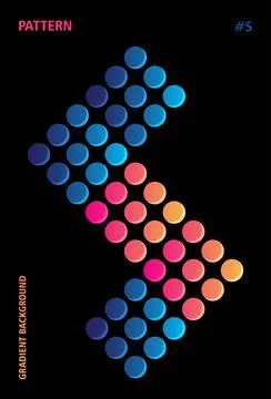 Abstract Gradient Poster with letter S alphabet, Creative, geometric and trendy Stock Illustration