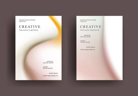 Abstract gradient poster template. Modern Covers Design Stock Illustration