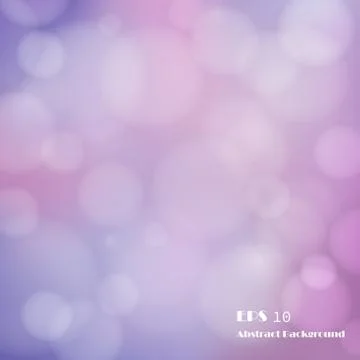 Abstract of gradient purple colorful background with circles bokeh decoration. Stock Illustration