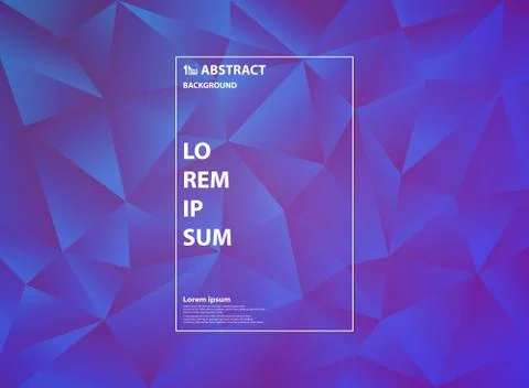 Abstract gradient purple triangle pattern design of polygonal artwork 스톡 일러스트