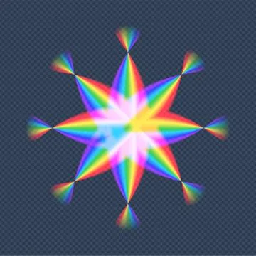 Abstract Gradient Rainbow Star vector stock illustration Design isolated on d Stock Illustration