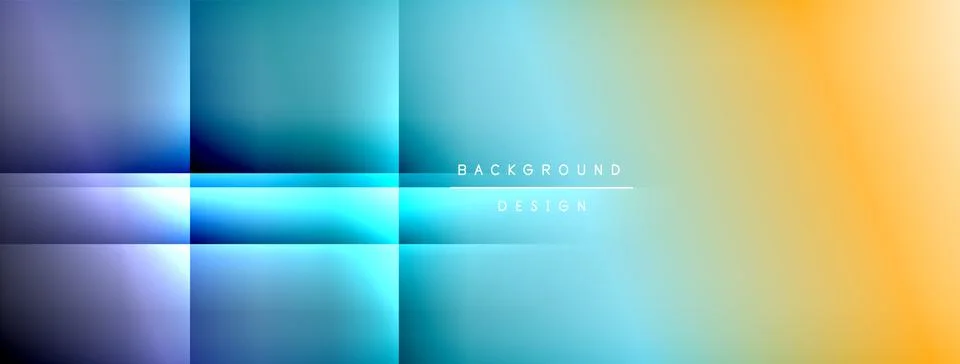 Abstract gradient rectangles overlap creating vibrant color transitions. Modern 스톡 일러스트