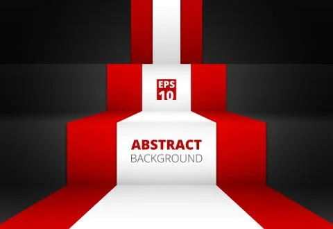 Abstract of gradient red and black colors background. Stock Illustration