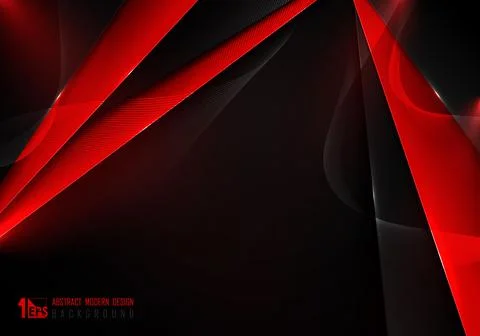 Abstract gradient red and black template design decoration artwork. Stock-Illustration