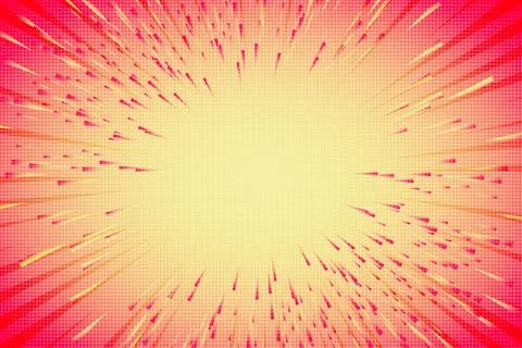 Abstract gradient red and yellow design of cartoon artwork template Stock-Illustration