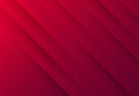 Abstract gradient red paper cut tech design with shadow effect background. Stock-Illustration