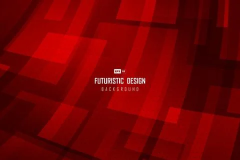 Abstract gradient red technology design template background with halftone Stock Illustration
