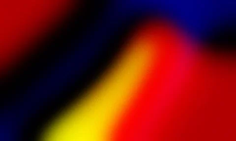Abstract gradient of red yellow and blue with grainy texture background color Stock Illustration