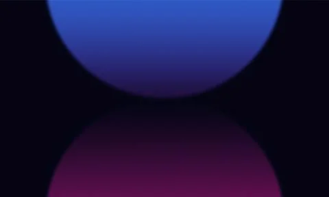 Abstract Gradient Reflection Background with Blue and Purple Spheres on Dar.. Stock Illustration