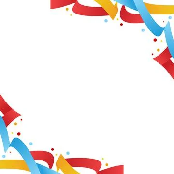Abstract gradient ribbon frame design Illustrazione stock