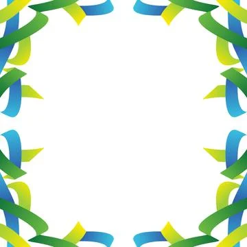 Abstract gradient ribbon frame design 스톡 일러스트