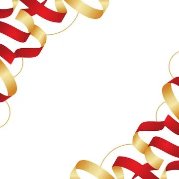 Abstract gradient ribbon frame design Stock Illustration