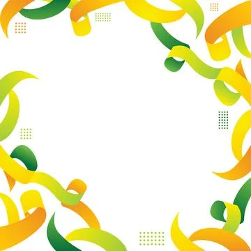 Abstract gradient ribbon frame design Illustrazione stock