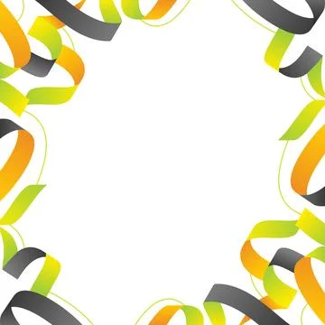 Abstract gradient ribbon frame design Stock Illustration