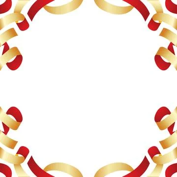 Abstract gradient ribbon frame design Stock Illustration