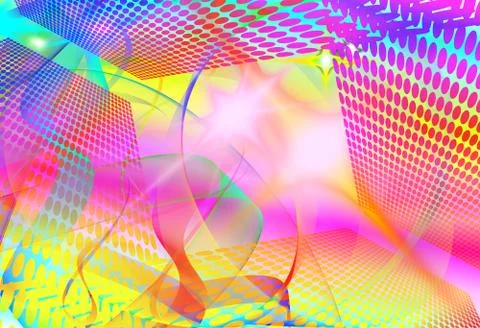 Abstract gradient ribbon template Stock Illustration