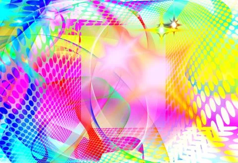 Abstract gradient ribbon template Stock Illustration